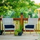 thumbnail image 3 of Cojines para asiento de silla de patio Costway 53.34 cm x 53.34 cm Color Azul marino, 3 of 7