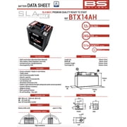 BS Battery BTX14AH Battery