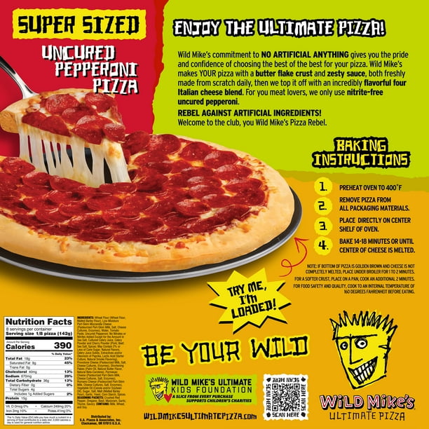 Wild Mike' Pepperoni Pizza - Walmart Business Supplies
