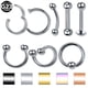 thumbnail image 2 of 1PC titanio acero negro sin costuras con bisagras nariz aro tabique Clicker Piercings labio Labret anillo oreja cartílago Tragus joyería Sexy Tan Jianjun unisex, 2 of 2