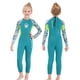thumbnail image 1 of Niños Niñas Niños Traje de buceo Manga larga Cremallera trasera para deportes acuáticos (M Verde) Likrtyny Para Estrenar, 1 of 3
