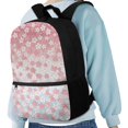 thumbnail image 4 of Uourmeti Wear Resistant Backpack for Hiking Daily Use, 17 Inch Big Storage Space School Backpack, Floral Pattern, 4 of 6