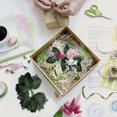 thumbnail image 4 of Fake Artificial Leaves for Roses Decorations - 36 Silk Green Roses Flowers Leaf with Realistic Vine, 4 of 5