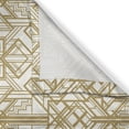 thumbnail image 3 of Ambesonne Geometric Kitchen Curtains, Futuristic Retro Mix, 55"x39", Pale Brown and Off White, 3 of 3