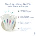 thumbnail image 2 of Lima de uñas para bebé Baby Blue Giraffe, vidrio seguro, azul, 2 of 6