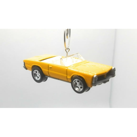 Christmas Ornament for Pontiac GTO Yellow Convertible Yellow