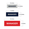 thumbnail image 2 of Basic Manager Sign (Red/Yellow) - Medium, 2 of 5