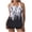 Black, variant on Women 2 Piece Tankini Set Plus Size Sleeveless Print Halter High Waist Shorts Modest Quick Dry Bathing Suit (XL, Black)