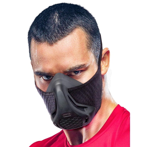 Máscara de entrenamiento Sparthos Workout High Altitude para gimnasio, color negro