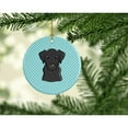 thumbnail image 2 of Carolines Treasures BB1173CO1 Checkerboard Blue Black Labrador Ceramic Ornament  3 in multicolor, 2 of 3