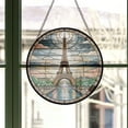 thumbnail image 3 of Eiffel Tower Stained Glass Suncatcher Window Hanging – Personalized Window Hanging Gift for Families, Friends, Men & Women, Christmas 2025 Keepsake, 3 of 5