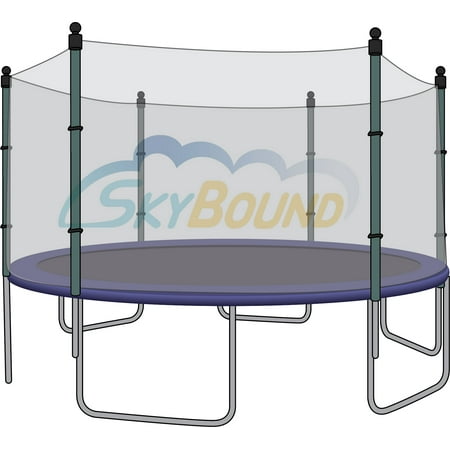 SkyBound 14-Foot Trampoline Net - Fits 6 Straight Poles