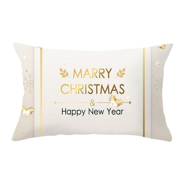 asddcavvf Christmas Pillow Christmas Bed Pillow and Cozy Fade Stain First Christmas Pillow Zippe Silk Pillowcase Pillowcase Satin Pillowcase Zipper Closure
