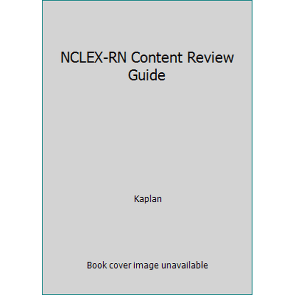 Pre-Owned NCLEX-RN Content Review Guide (Paperback) 1618655019 9781618655011