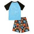 thumbnail image 2 of Aideaone Boys' Pajamas Set Short Sleeves Tops & Shorts 2-Piece Printed Kid Sleepwear Pajamas Set for Boys 6-14Y, 2 of 10