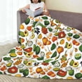 thumbnail image 6 of Pofeuu Lemon Fruits Vegetables Print Ultra-Soft Micro Fleece Blanket,for Bed Or Sofa,All Season Throw Blankets Flannel Blanket-40"x30", 6 of 7