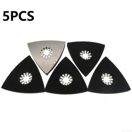 

5pcs Triangular Sanding Pads for Oscillating Multi tool Hook & Loop Sanding Disc