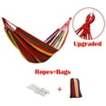 thumbnail image 3 of Chaise Suspendue Rayée de Cour Confortable et Durable Grande Chaise Hamacs 260x100 cm, 3 of 4