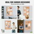 thumbnail image 6 of KFFKFF 36"x24" Sealed Cork Board with Aluminum Border - Secure Notice Board with Acrylic Entrance & Pair of Keys - Climate-Tolerant Wall Exhibit Unit for Educational Institutions, Residences, 6 of 9