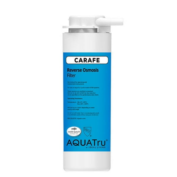 AquaTru Carafe AT100 Reverse Osmosis Filter | Reduces Arsenic, Lead, Parasitic Cysts, Copper, and More | Filters Impurities Down To 1/10000 of a Micron!