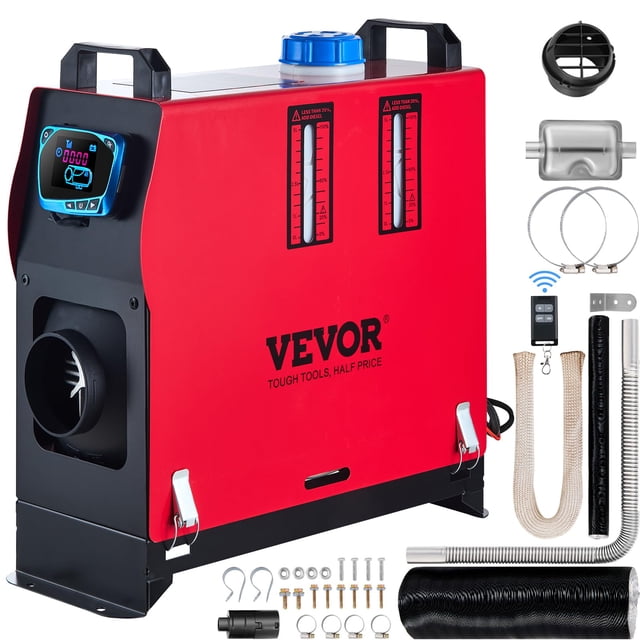 Calentador de aire diesel VEVOR 8KW 12V con control remoto para vehículos recreativos