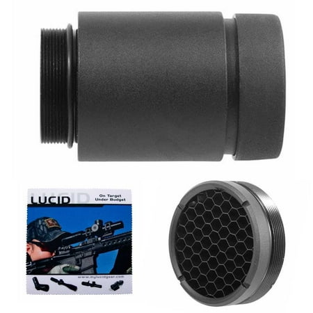Lucid Optics 2x Screw-In Red Dot Magnifier with Flash Filter and Cleaning