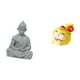 thumbnail image 5 of Estatua de mono,Estatua de Buda Mono para Interiores y Exteriores Budista,Figuras en miniatura meditando para decorar el jardín de casa.,Estatua de serpiente de dibujos animados,Estatua de, 5 of 8
