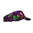 thumbnail image 2 of Xecao Mardi Gra2 for Adult Sun Cap offers versatile sun protection with adjustable Velcro for a secure fit., 2 of 8