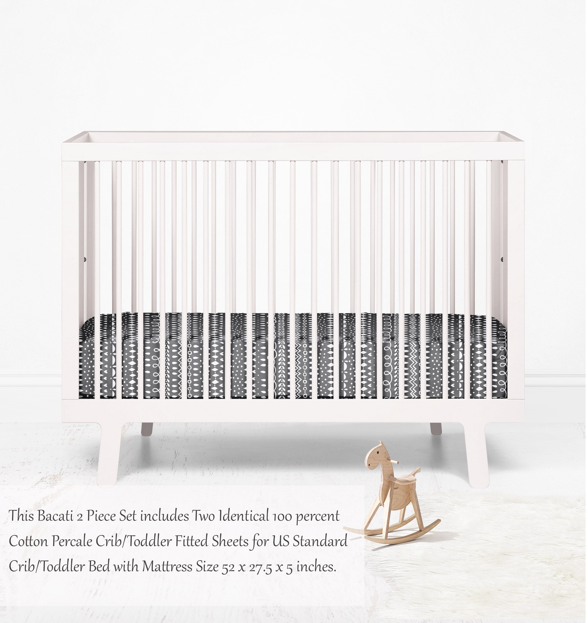 Multiple Options of Crib or Toddler Bed Fitted Sheet 100% Cotton Percale, Owls in the Woods Beige/Grey