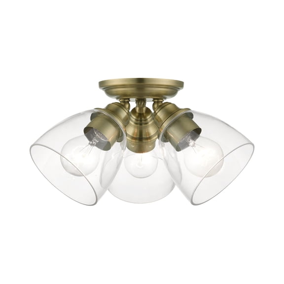 Livex Lighting - Montgomery - 3 Light Flush Mount in New Traditional Style -