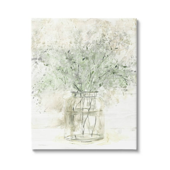 Baby's Breath Botanical Bouquet Botanical & Floral Graphic Art Gallery Wrapped Canvas Print Wall Art