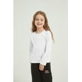 thumbnail image 5 of 5-Pack Girls' Long Sleeve Shirts Kids Basic Long Sleeve Tees Toddlers' Crew Neck Soft Fall Tops, 5 of 7