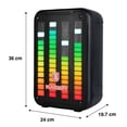thumbnail image 5 of Bafle con Luz LED Bluetooth 5.3 Kaiser MSA-0108 8 pulgas Potencia de audio 6,200 W PMPO / 10 W RMS con micrófono alámbrico, 5 of 5