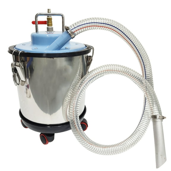 20L Capacity Pneumatic Vacuum Industrial Vacuum Cleaner Oil Water Liquid Iron Filings Dust Suction Machine 3700W
