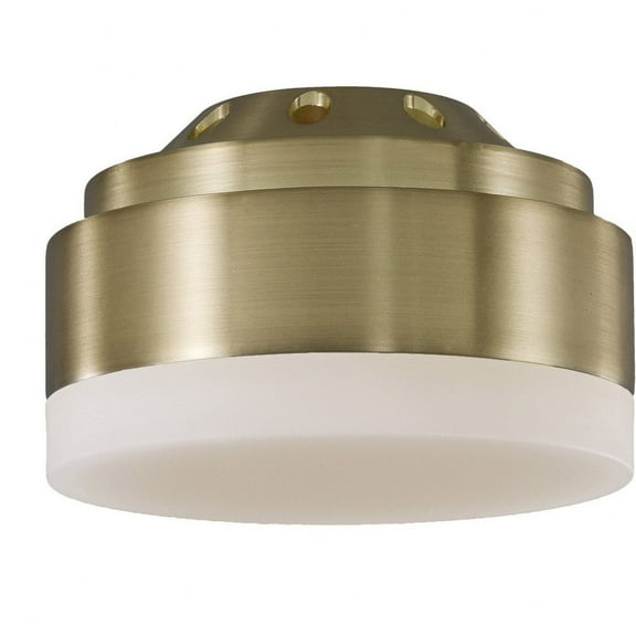 MC263BBS-Visual Comfort Fan Collection-Monte Carlo Fans-Accessory-3.88 Inch 15W 1 LED Light Kit-Burnished Brass Finish