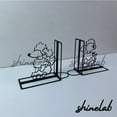 thumbnail image 2 of Shinelab Poodle Dog Metal Bookends Custom Dog Pet Name Bookend Gift, Animal Desk Bookshelf Decor 6431, 2 of 3