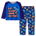 thumbnail image 1 of Pyjama 2 Pcs pour Petits et Grands Garçons Jaune Gamer Manches Longues & Pantalon Ensemble de Pyjama Taille 8, 1 of 7