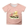 thumbnail image 3 of LRen Easter T Shirts for Kids Girls Cute Bunny Eggs Prints Short Sleeve T Shirt Top Soft Easter Day Funny Tees Easter Gifts for Toddlers, 3 of 5