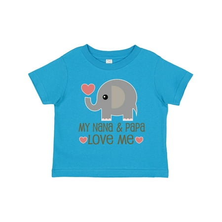 

Inktastic My Nana and Papa Love Me Gift Toddler Boy or Toddler Girl T-Shirt