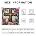 thumbnail image 5 of Creowell Easter Pillow Covers Pink Rabbit Truck Carrot Eggs Throw Pillows Cases Spring Holiday Farmhouse Cushion Covers Square Pillowcases Couch Decor for Living Room Home Outdoor, 5 of 5