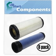 8-Pack Replacement for Kohler CV23-75587 Engine Air Filter & Inner Air Filter - Compatible with Kohler 2508304-S Inner Air Filter & 2508301-S Filter