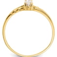thumbnail image 2 of 14K Yellow Gold White Topaz Birthstone Ring (Size 7) Made In United States xbr181, 2 of 5