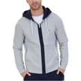 thumbnail image 1 of Sudadera Nautica Sudadera con capucha y Cremallera para Hombre Color Gris Pequeña, 1 of 2