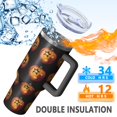 thumbnail image 5 of Halloween Jack Lanterns Pattern Tumbler with Handle and Lid,40oz Double Wall Vacuum Insulated Tumbler,Cups Gift for Women and Men, 5 of 7