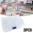 thumbnail image 6 of deevoka Beads Organizer Storage Boxes Empty Jewelry Cases for Sewing Thread Earrings 5.5cmx5.5cmx2cm, 6 of 9