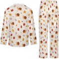 thumbnail image 6 of Top-kevin Women's Pajama Sets Snowy Branches Pattern Long Sleeve Lounge Sets Pjs Sleepwear with Pockets, 6 of 12