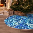 thumbnail image 5 of Sikiie Vibrant Blue Floral Christmas Tree Skirt, Christmas Tree Decorations, Christmas Decor, Tree Mat Decoration(30-48IN)-30", 5 of 6
