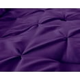 thumbnail image 2 of Chezmoi Collection Sydney 7-Piece Pintuck Comforter Set, Queen, Purple, 2 of 7