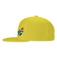 thumbnail image 3 of ZICANCN Nation Africa Map Flag Baseball Caps, Trucker Hats for Men And Women, Adjustable Breathable Flat Caps, Yellow, 3 of 8