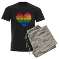 thumbnail image 6 of CafePress - Isupportgayrights Men's Dark Pajamas - Men's Dark Loose Fit Cotton Pajama Set, 6 of 7